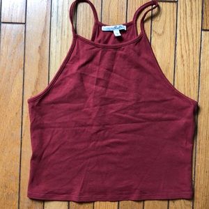 Rust colored express crop top